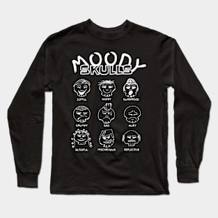 Moody Skulls Long Sleeve T-Shirt